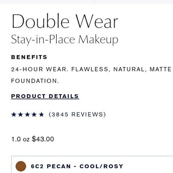 100% authentic Estee Lauder Double Wear Foundation - Picture 1 of 3